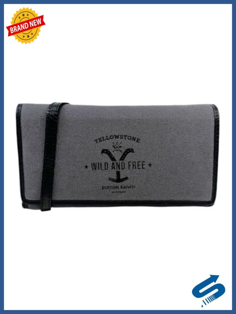 Official Yellowstone Western Crossbody Wallet Clutch with Strap